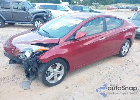 2013 Hyundai Elantra Gls from USA, damaged, VIN 5NPDH4AE3DH336309